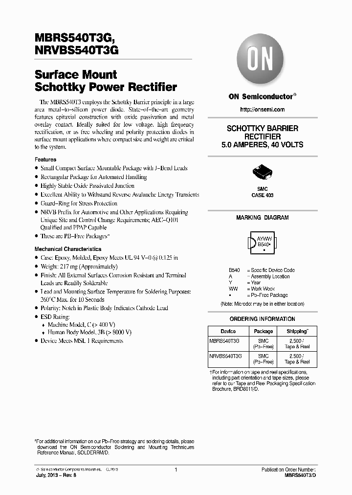 NRVBS540T3G_7326380.PDF Datasheet
