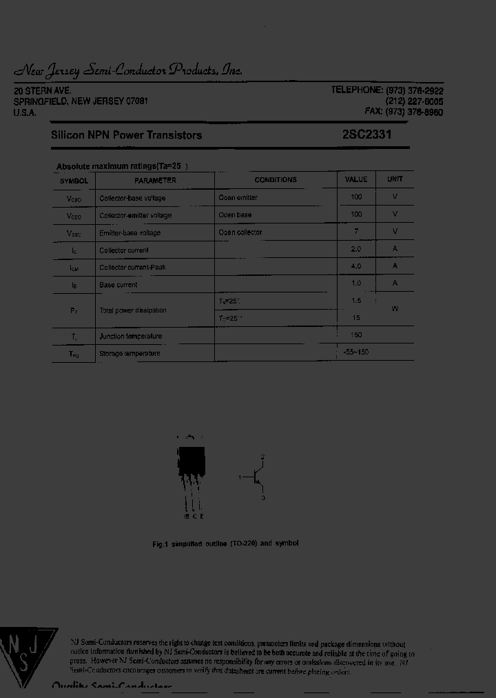 2SC2331_7326791.PDF Datasheet