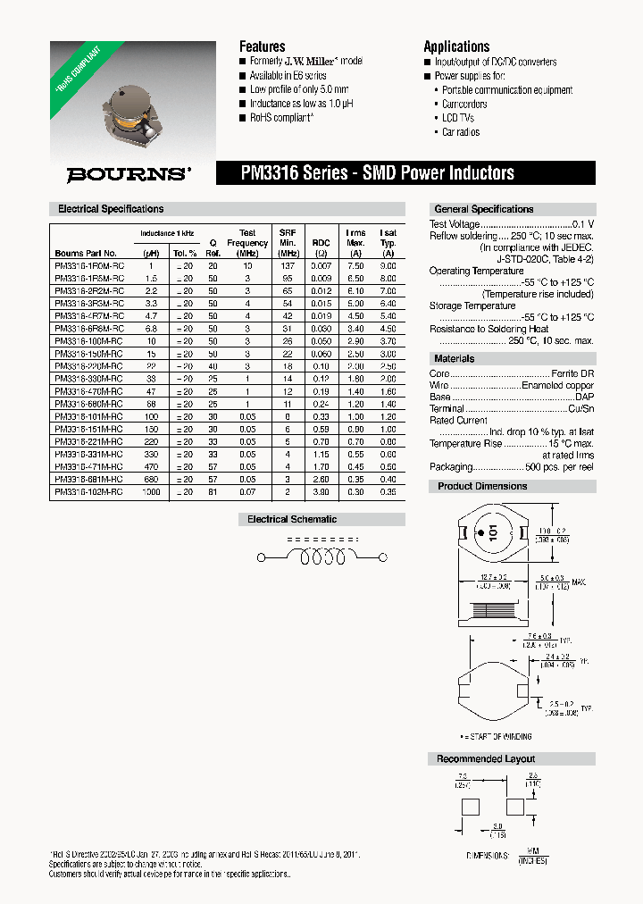 PM3316-6R8M-RC_7346657.PDF Datasheet