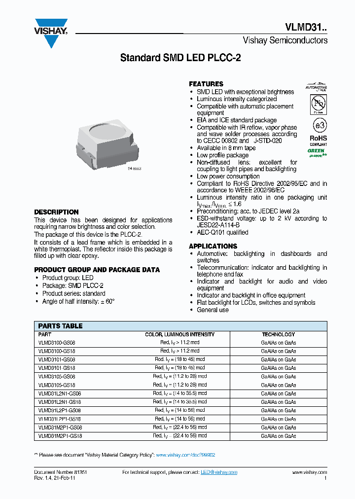 VLMD3105-GS18_7368818.PDF Datasheet