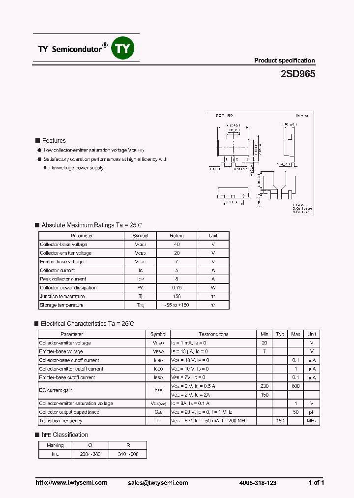 2SD965_7375006.PDF Datasheet