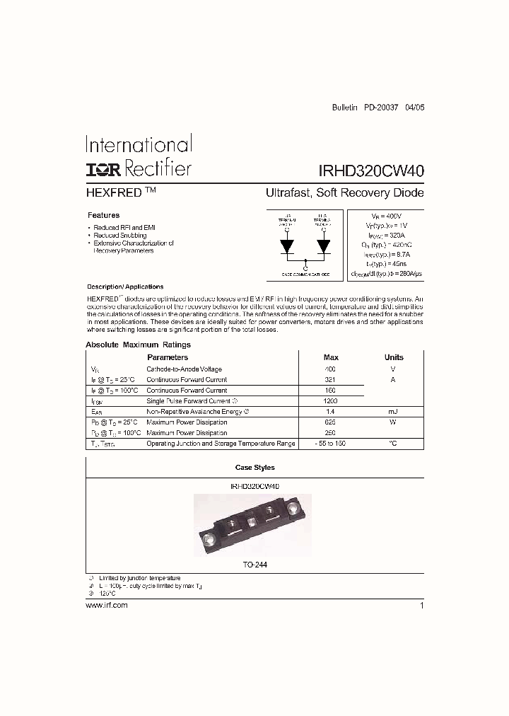 IRHD320CW40_7376952.PDF Datasheet