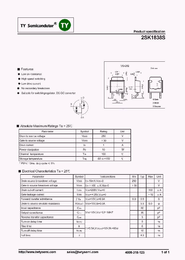 2SK1838S_7397235.PDF Datasheet