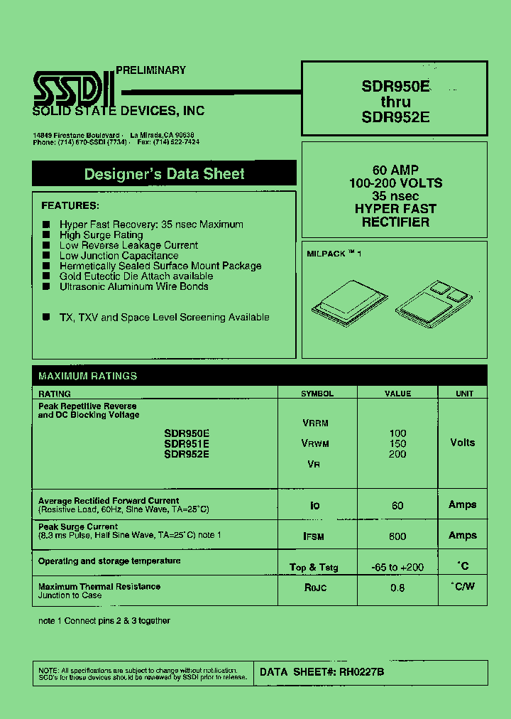 SDR951E_7401483.PDF Datasheet