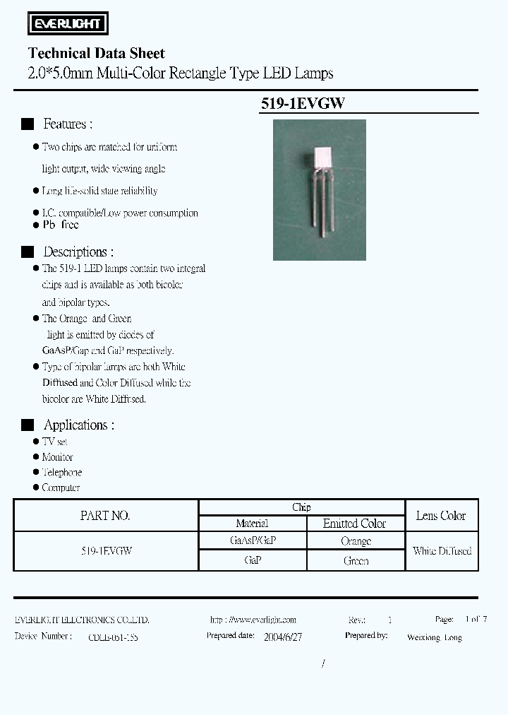 519-1EVGW_7427841.PDF Datasheet