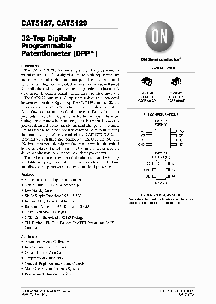 CAT5129TDI50-GT3_7454585.PDF Datasheet