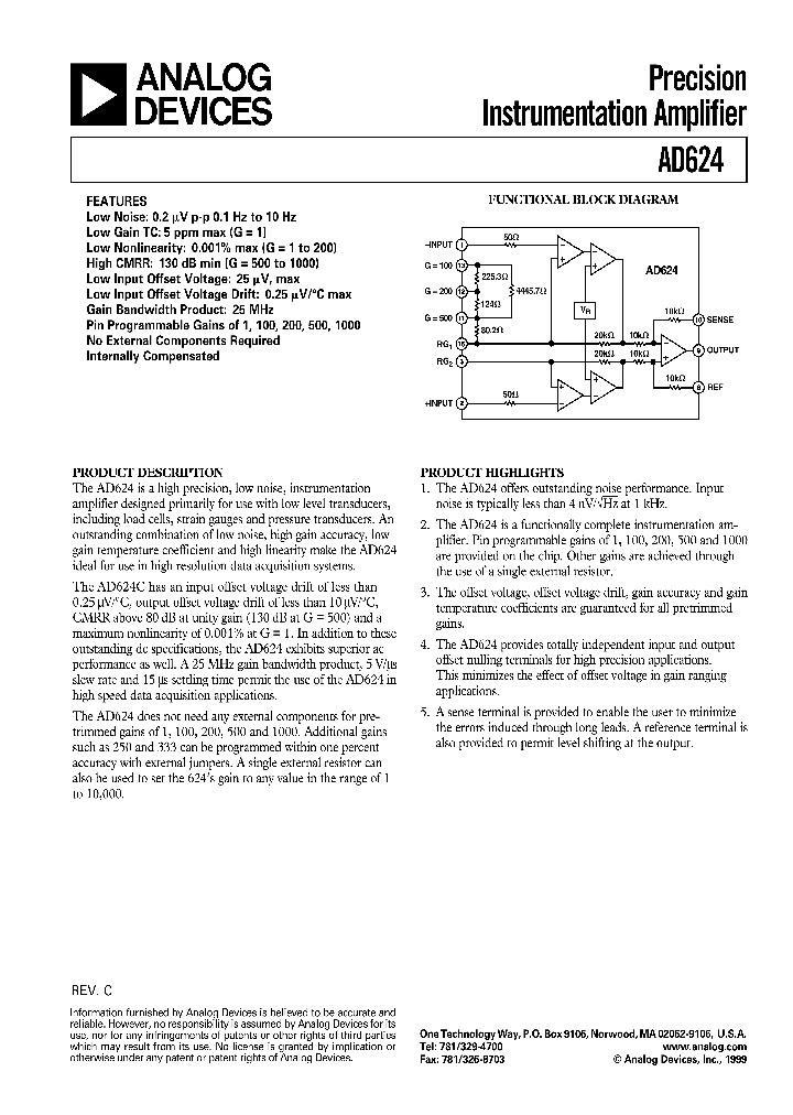 AD624ADZ_7465337.PDF Datasheet