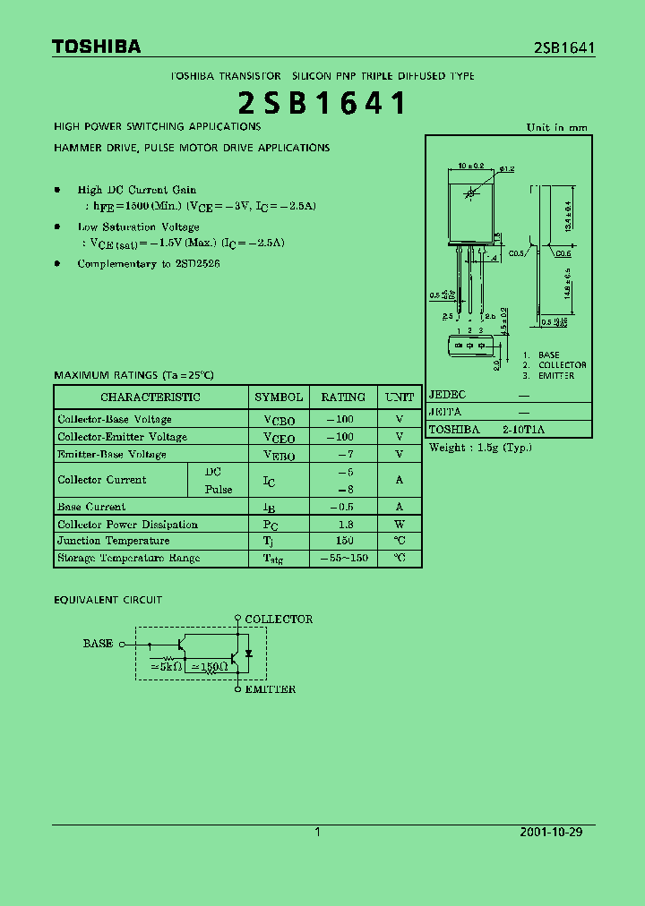 TOSHIBACORPORATION-2SB1641_7486047.PDF Datasheet