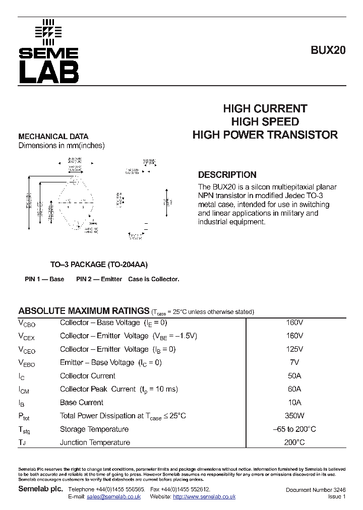 BUX20CECC_7487244.PDF Datasheet