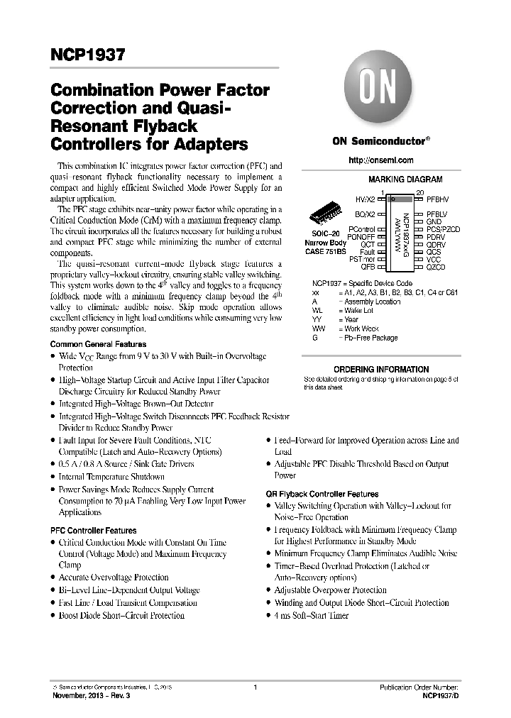 NCP1937A1DR2G_7494723.PDF Datasheet