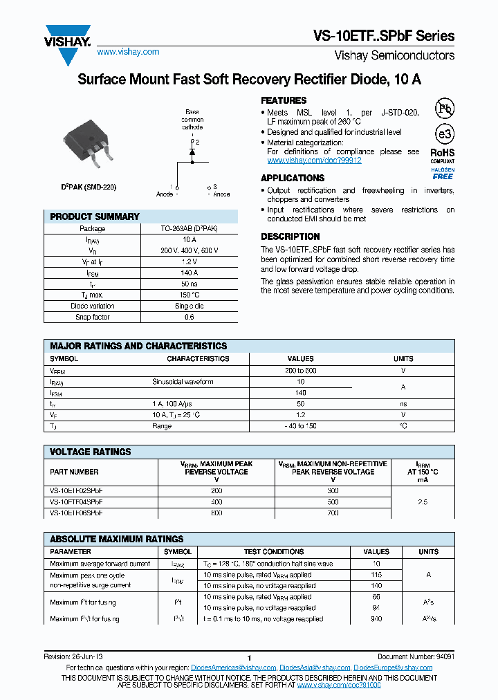 VS-MBRD650CTTRRPBF_7495304.PDF Datasheet