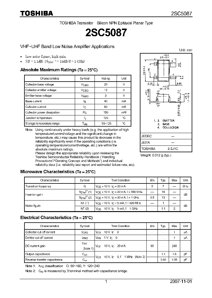 2SC5087-O_7495693.PDF Datasheet