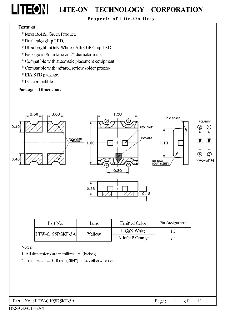 LTW-C195DSKF-5A14_7499231.PDF Datasheet