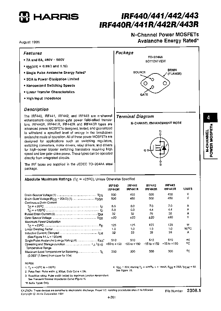 IRF442R_7501555.PDF Datasheet