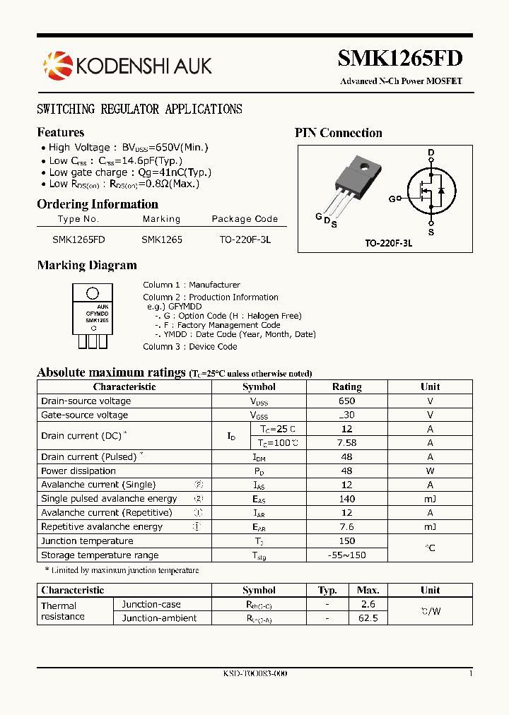 SMK1265FD_7503485.PDF Datasheet