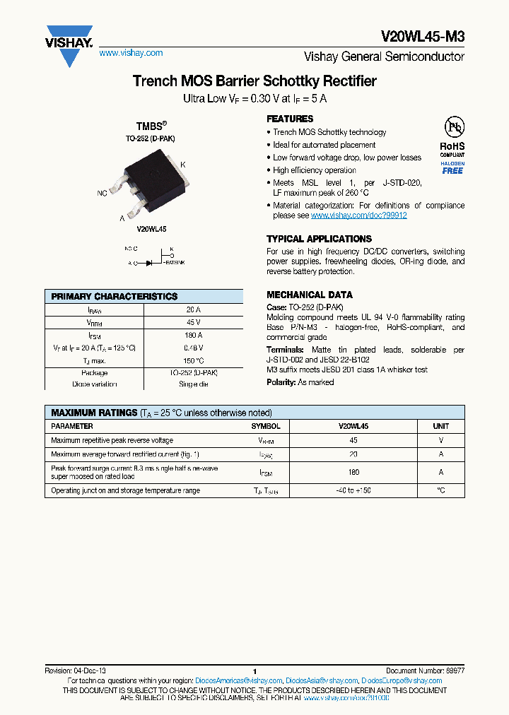 V20WL45-M3_7509779.PDF Datasheet