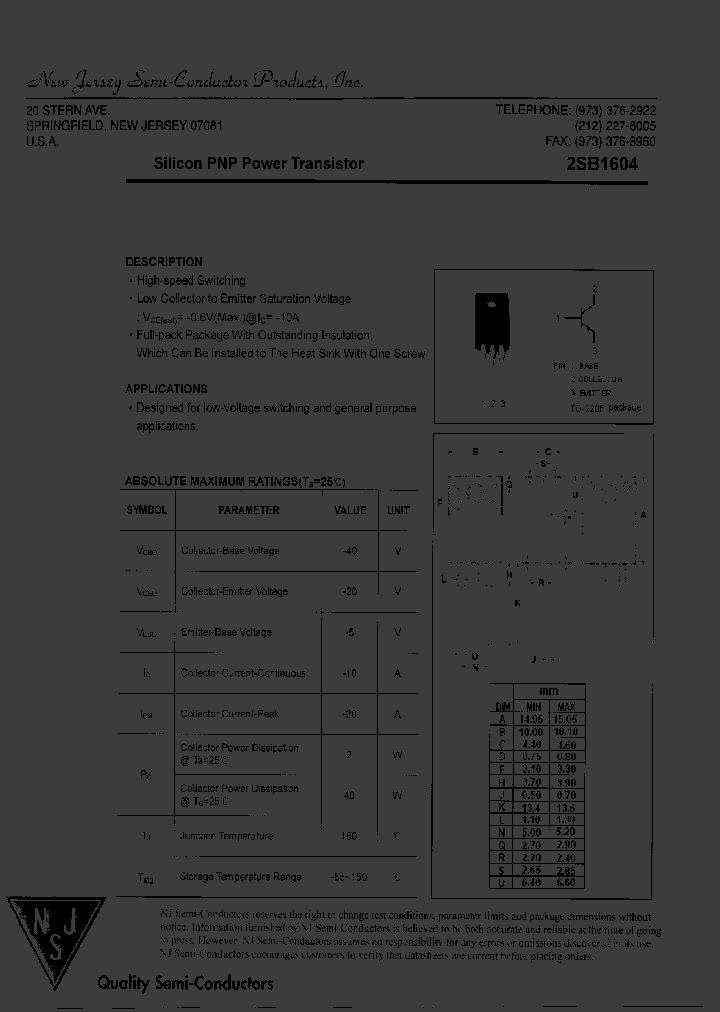 2SB1604_7511569.PDF Datasheet