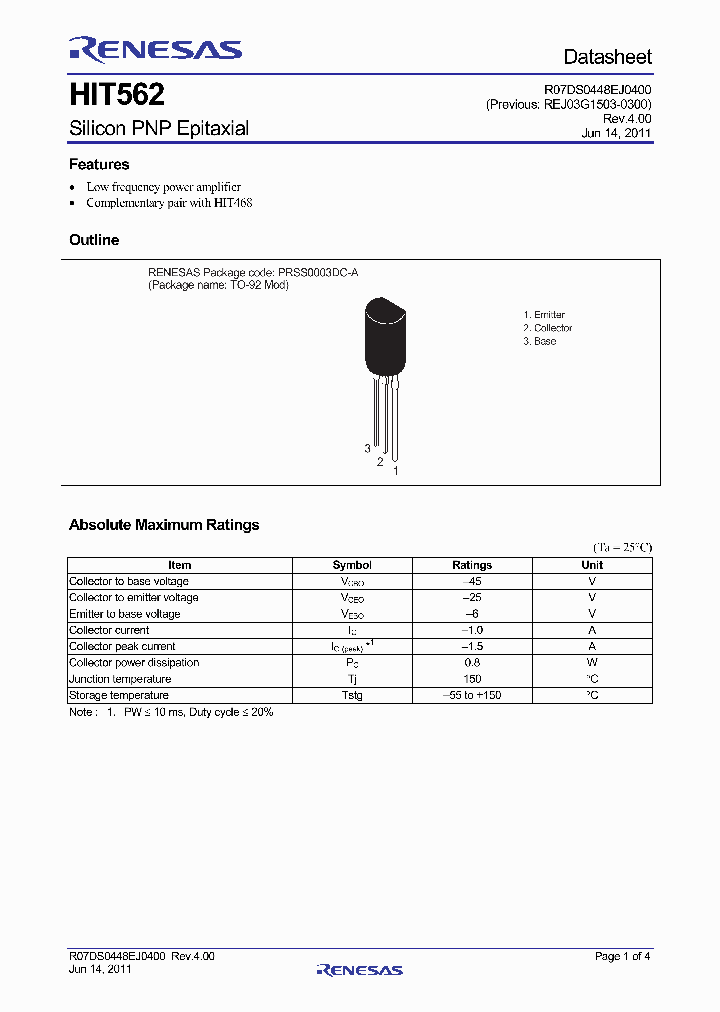 HIT562-HQ_7513342.PDF Datasheet