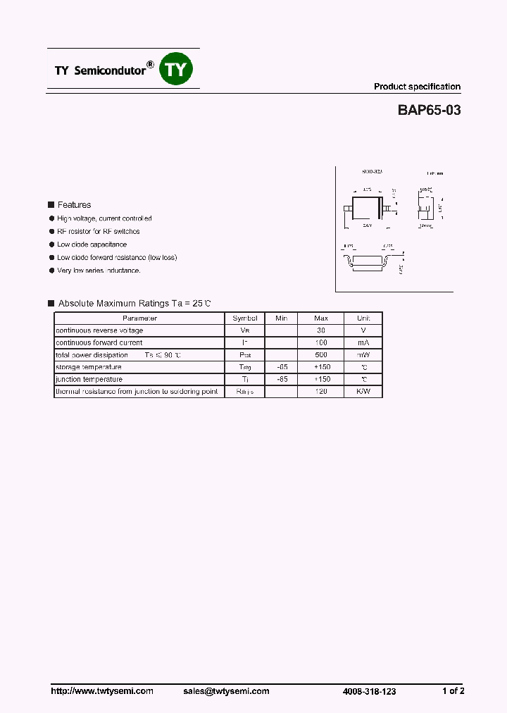 BAP65-03_7515233.PDF Datasheet