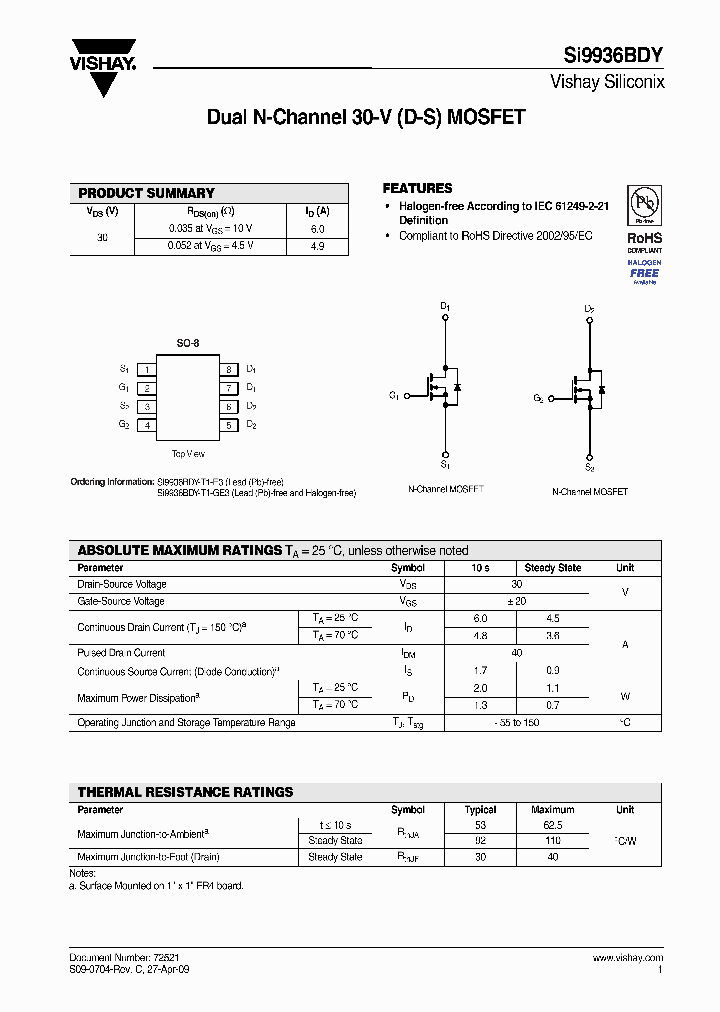 SI9936BDY-T1-E3_7524550.PDF Datasheet