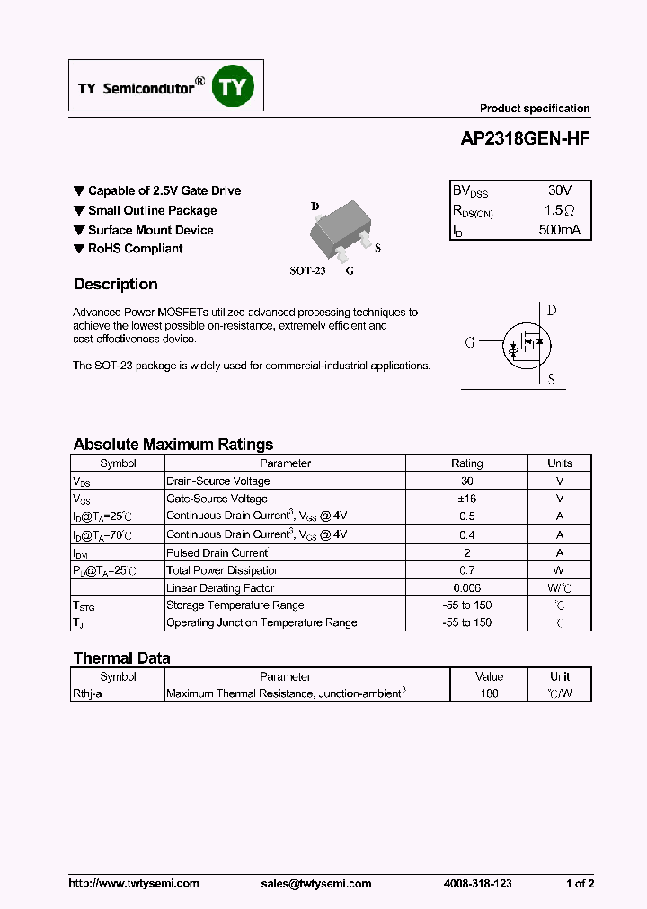 AP2318GEN-HF_7528463.PDF Datasheet