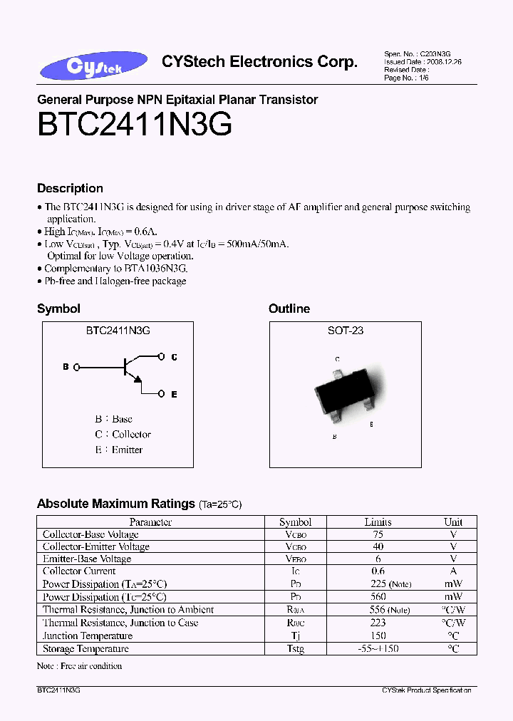 BTC2411N3G_7553841.PDF Datasheet