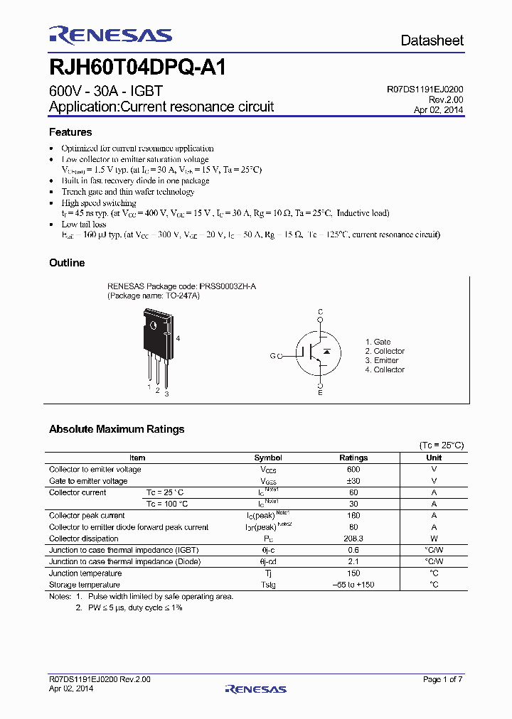 RJH60T04DPQA1_7559156.PDF Datasheet