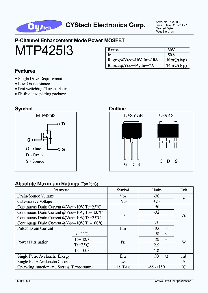 MTP425I3_7566101.PDF Datasheet
