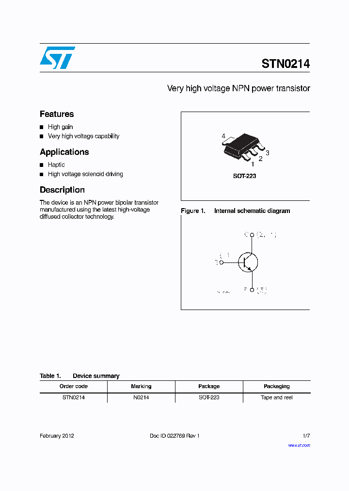 STN0214_7574403.PDF Datasheet