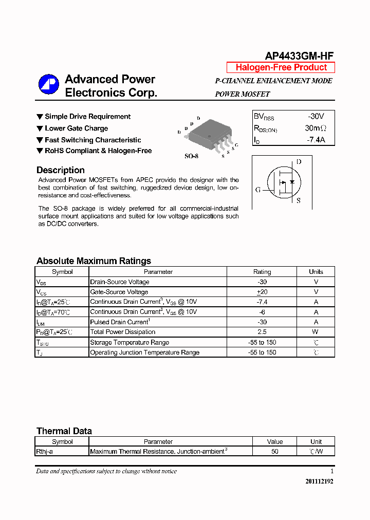 AP4433GM-HF_7576522.PDF Datasheet