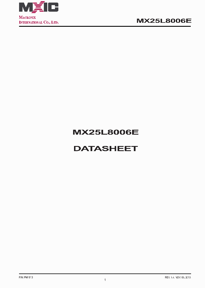 MX25L8006E_7576839.PDF Datasheet