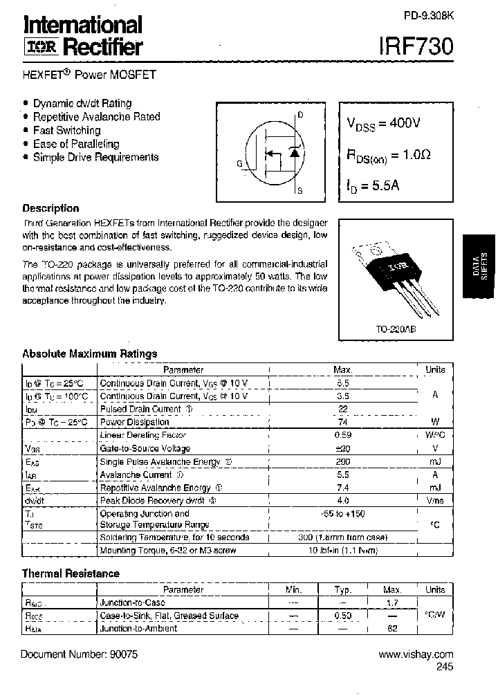 IRF730_7576954.PDF Datasheet