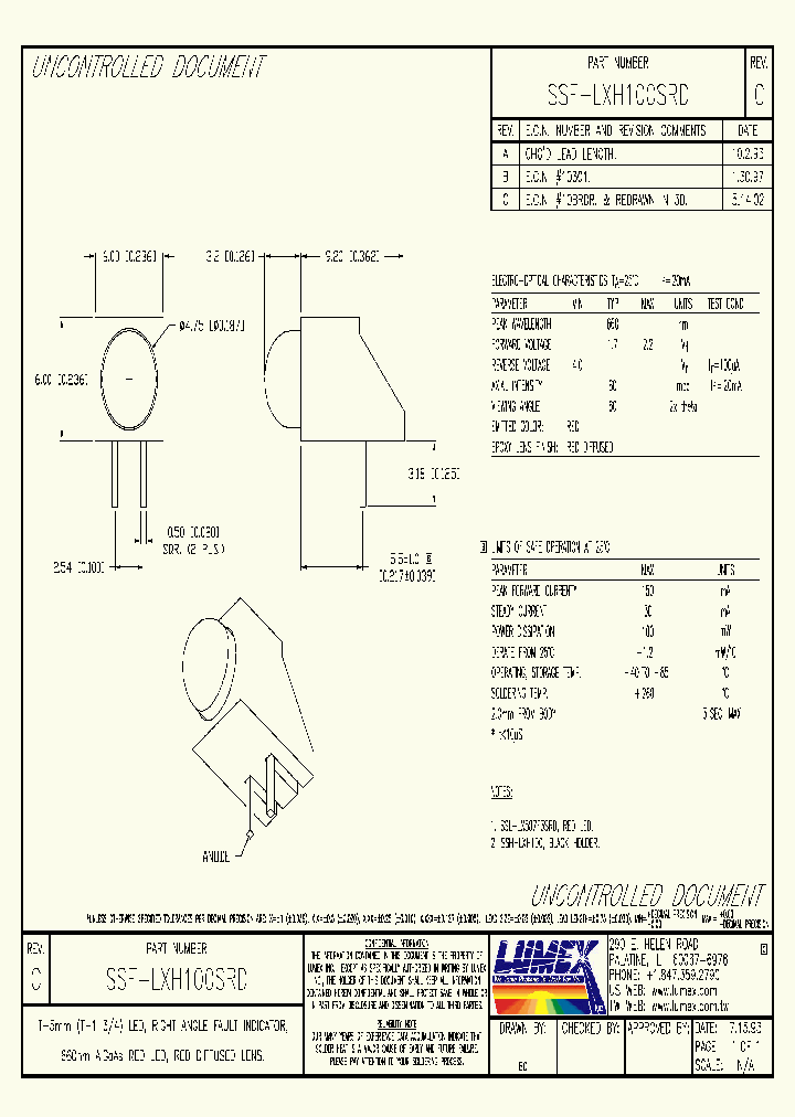 SSF-LXH100SRD_7584836.PDF Datasheet