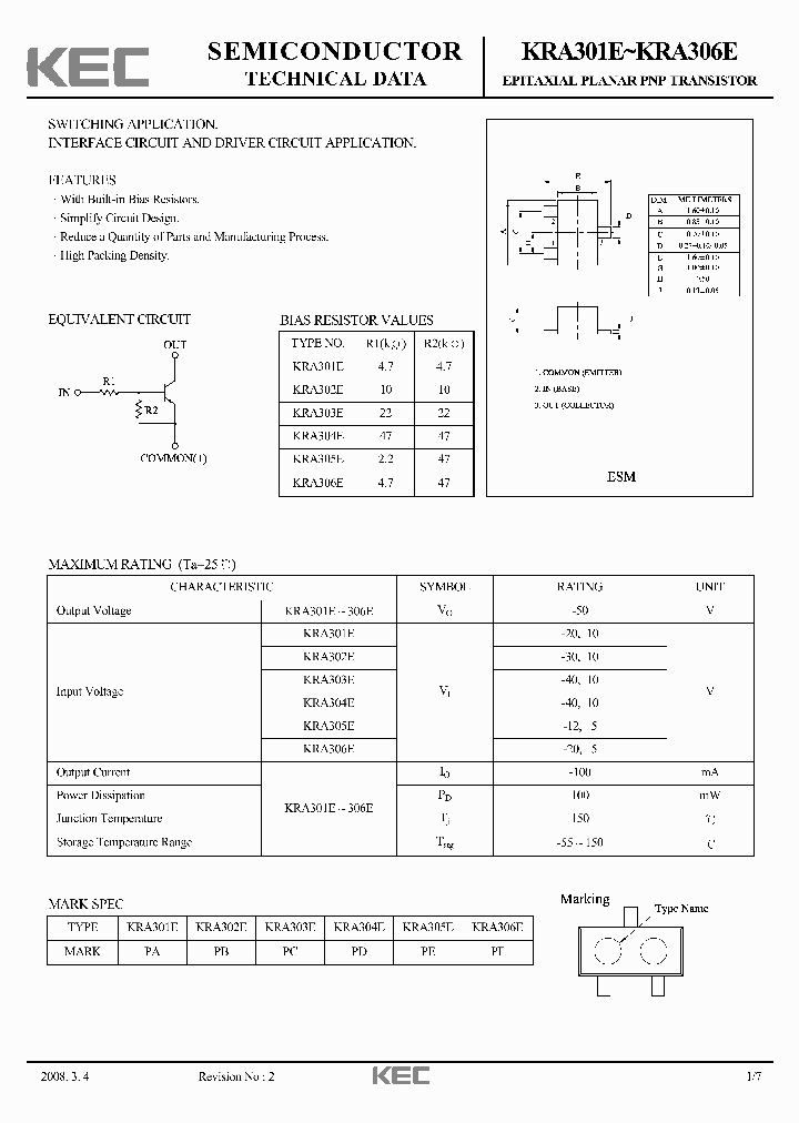 KRA301E08_7586611.PDF Datasheet