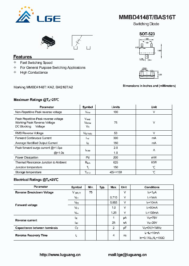 BAS16T_7589736.PDF Datasheet