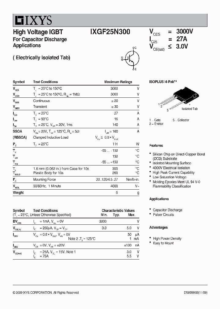 IXGF25N300_7592466.PDF Datasheet