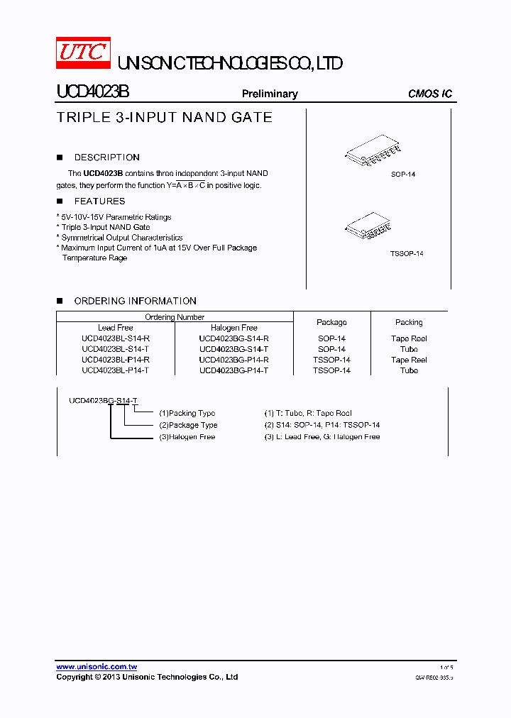 UCD4023BG-S14-T_7594985.PDF Datasheet