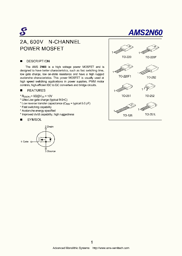 AMS2N60_7597065.PDF Datasheet