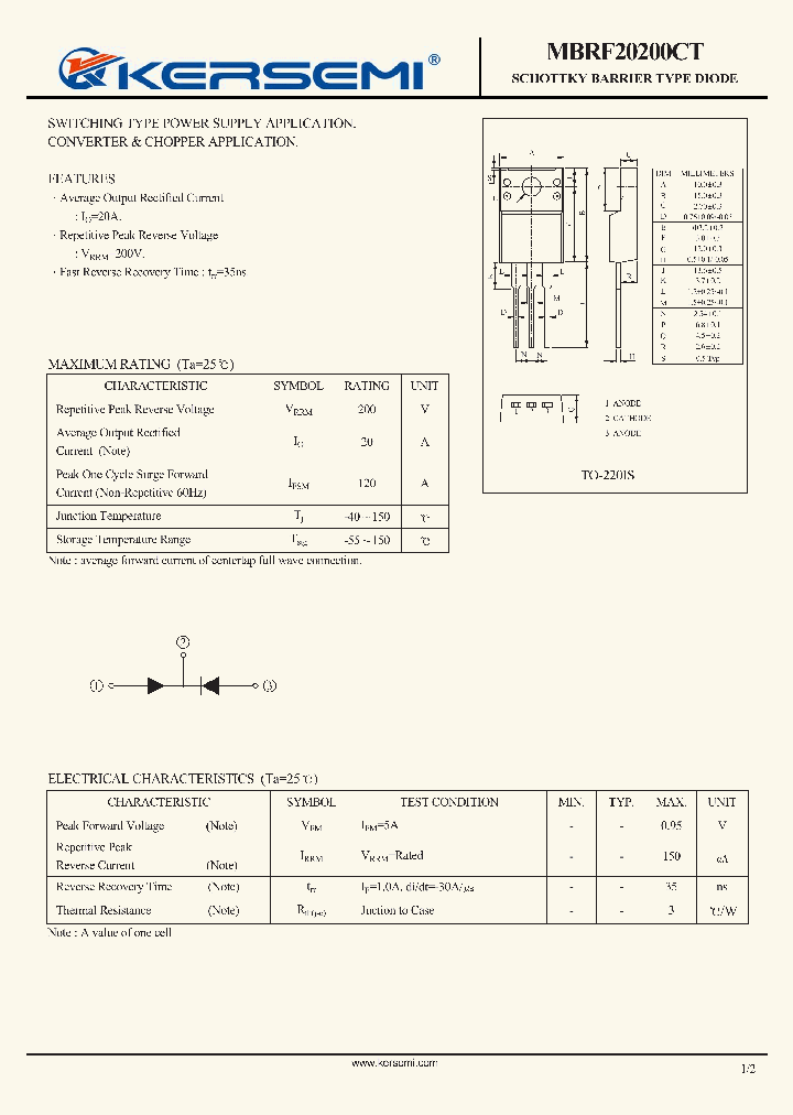 MBRF20200CT_7599774.PDF Datasheet