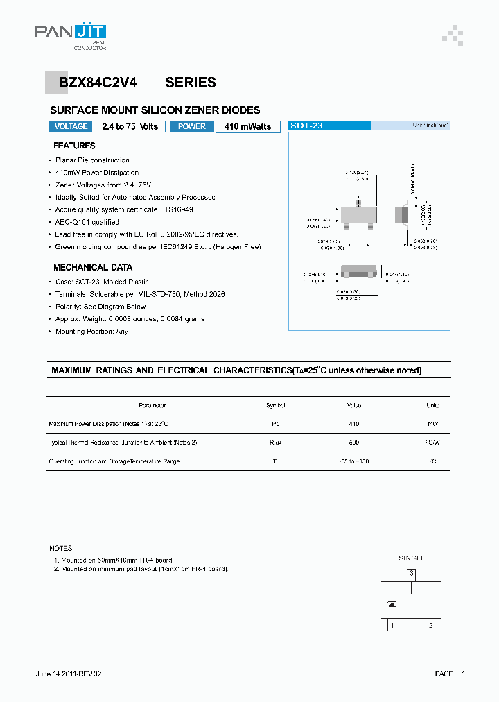 BZX84C5V6-AU_7599891.PDF Datasheet