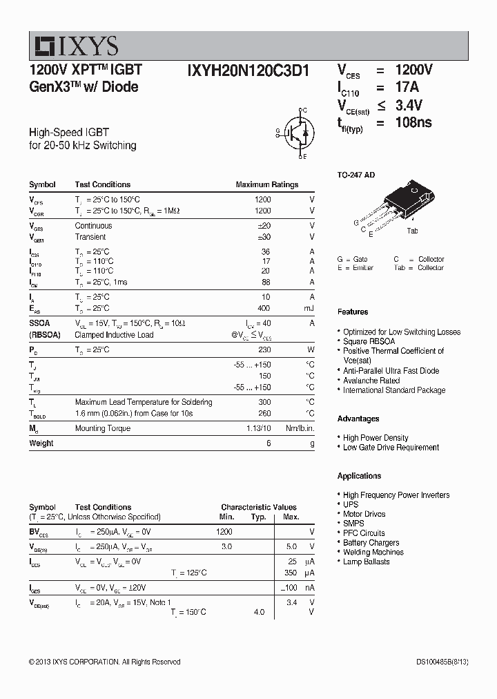 IXYH20N120C3D1_7600262.PDF Datasheet