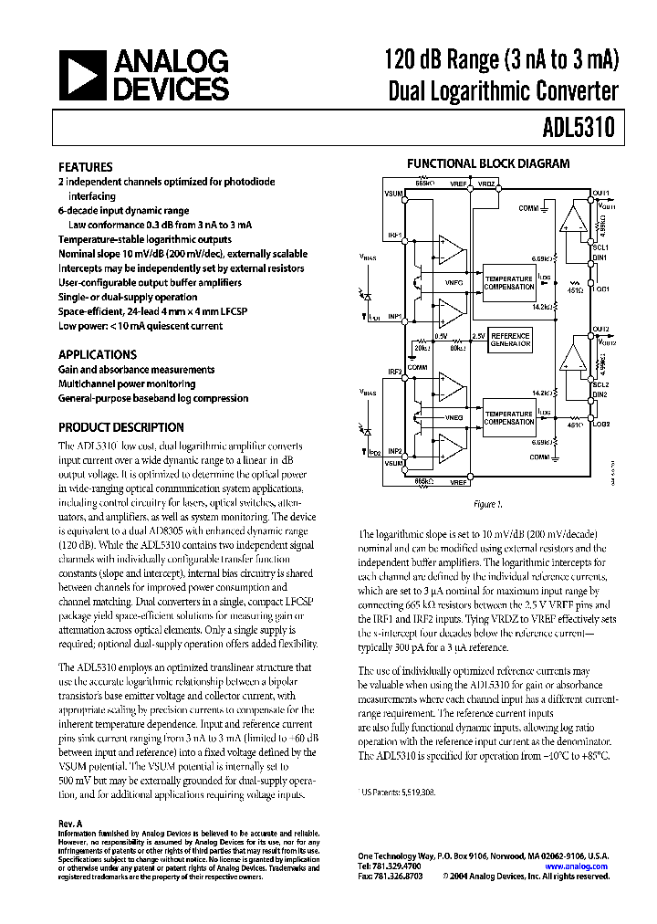 ADL5310ACPZ-REEL7_7611217.PDF Datasheet