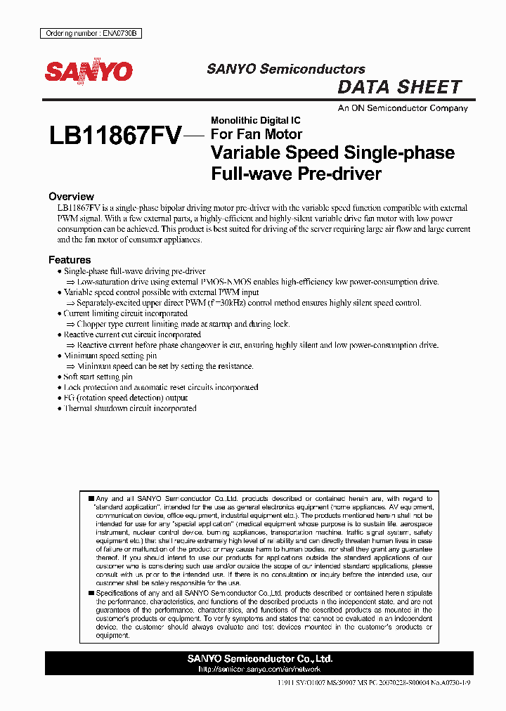 LB11867FV-TLM-E_7612469.PDF Datasheet