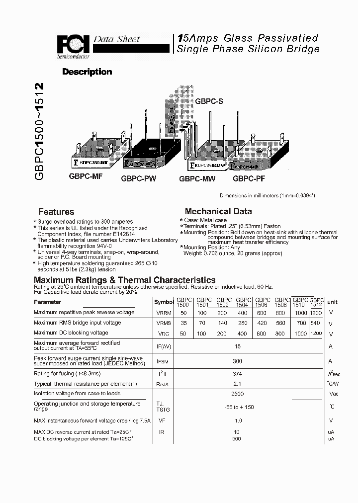 GBPC1500_7614607.PDF Datasheet