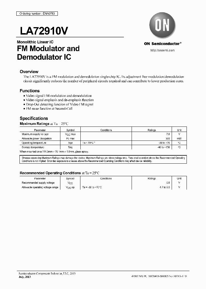LA72910V-TLM-E_7615581.PDF Datasheet