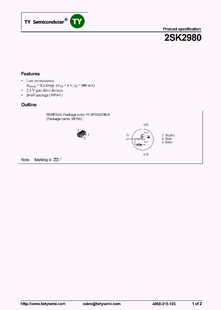 2SK2980ZZ-TL-E_7616794.PDF Datasheet