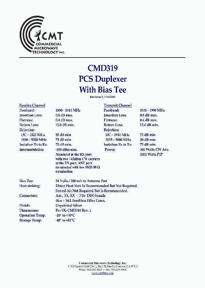 CMD319_7619913.PDF Datasheet