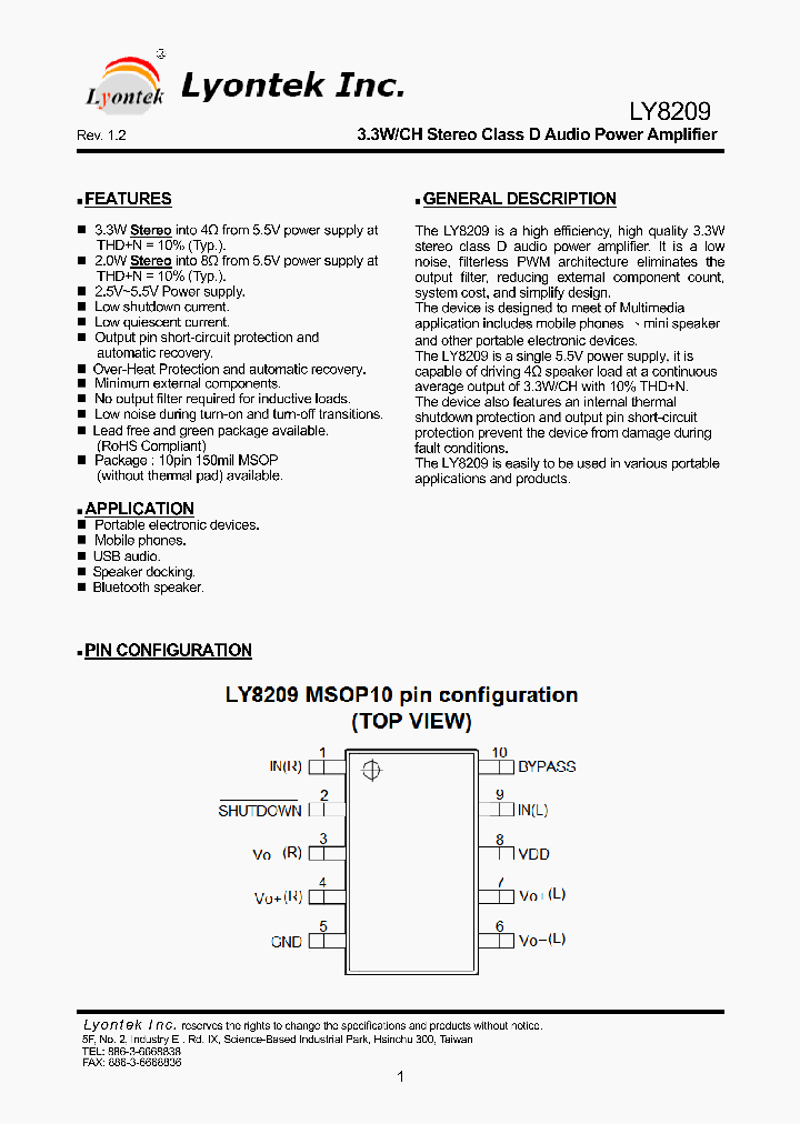 LY8209U_7621650.PDF Datasheet