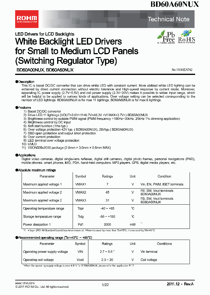 BD60A60NUX_7624048.PDF Datasheet