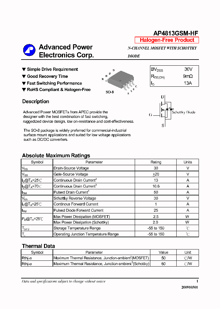 AP4813GSM-HF_7626652.PDF Datasheet